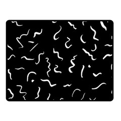 Scribbles Lines Drawing Picture Fleece Blanket (small) by Simbadda