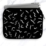 Scribbles Lines Drawing Picture Apple iPad 2/3/4 Zipper Cases Front