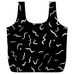 Scribbles Lines Drawing Picture Full Print Recycle Bag (xl) by Simbadda