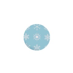 Snowflakes Winter Graphics Weather 1  Mini Buttons by Simbadda