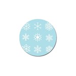 Snowflakes Winter Graphics Weather Golf Ball Marker (10 pack) Front