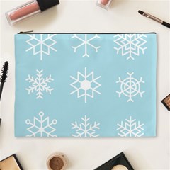 Snowflakes Winter Graphics Weather Cosmetic Bag (xl) by Simbadda