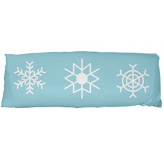 Snowflakes Winter Graphics Weather Body Pillow Case Dakimakura (two Sides) by Simbadda