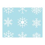 Snowflakes Winter Graphics Weather Double Sided Flano Blanket (Mini)  35 x27  Blanket Front