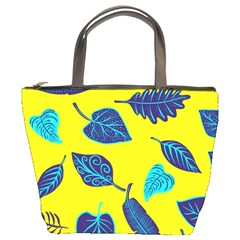 Leaves Pattern Picture Detail Bucket Bag by Simbadda