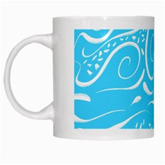 Scribble Reason Design Pattern White Mugs by Simbadda