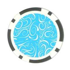 Scribble Reason Design Pattern Poker Chip Card Guard by Simbadda