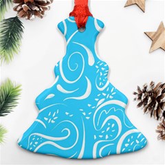 Scribble Reason Design Pattern Christmas Tree Ornament (two Sides) by Simbadda