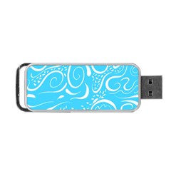 Scribble Reason Design Pattern Portable Usb Flash (one Side) by Simbadda