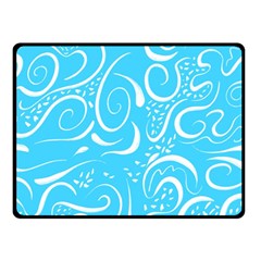 Scribble Reason Design Pattern Double Sided Fleece Blanket (small)  by Simbadda