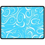 Scribble Reason Design Pattern Double Sided Fleece Blanket (Large)  80 x60  Blanket Front