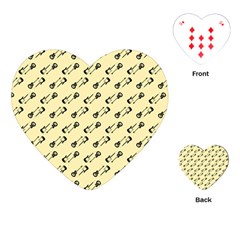 Guitar Guitars Music Instrument Playing Cards (heart) by Simbadda