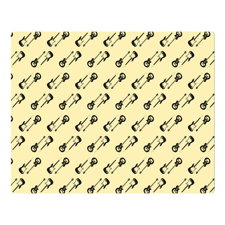 Guitar Guitars Music Instrument Double Sided Flano Blanket (Large) 