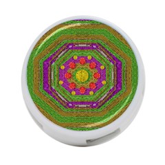 Flowers In Rainbows For Ornate Joy 4-port Usb Hub (two Sides) by pepitasart