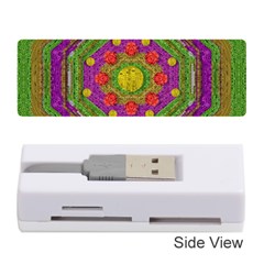 Flowers In Rainbows For Ornate Joy Memory Card Reader (stick) by pepitasart