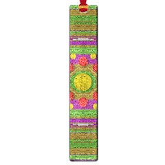 Flowers In Rainbows For Ornate Joy Large Book Marks by pepitasart