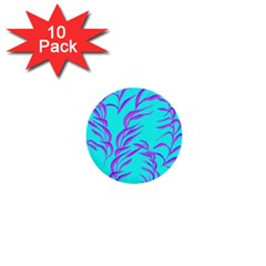 Branches Leaves Colors Summer 1  Mini Buttons (10 Pack)  by Simbadda