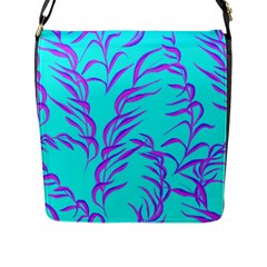 Branches Leaves Colors Summer Flap Closure Messenger Bag (l) by Simbadda