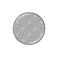 Geometric Grey Print Pattern Hat Clip Ball Marker (10 Pack) by dflcprints