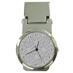 Geometric Grey Print Pattern Money Clip Watches