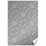 Geometric Grey Print Pattern Canvas 20  x 30  19.62 x28.9  Canvas - 1