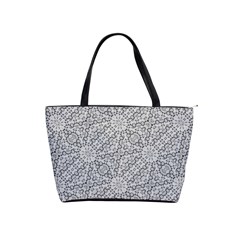 Geometric Grey Print Pattern Classic Shoulder Handbag