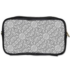 Geometric Grey Print Pattern Toiletries Bag (one Side) by dflcprints