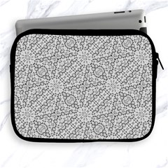 Geometric Grey Print Pattern Apple Ipad 2/3/4 Zipper Cases by dflcprints