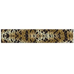 Diamond Seamless Lace Brown And Gold By Flipstylez Designs Large Flano Scarf  by flipstylezfashionsLLC