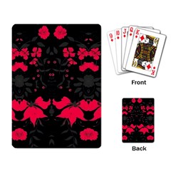 Pink Floral Pattern By Flipstylez Designs Playing Cards Single Design