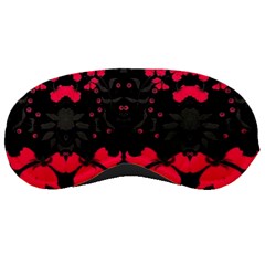 Pink Floral Pattern By Flipstylez Designs Sleeping Masks by flipstylezfashionsLLC