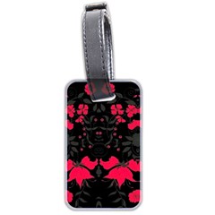 Pink Floral Pattern By Flipstylez Designs Luggage Tags (two Sides) by flipstylezfashionsLLC