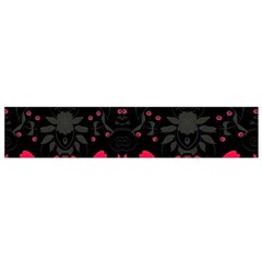 Pink Floral Pattern By Flipstylez Designs Small Flano Scarf