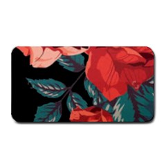 Bed Of Bright Red Roses By Flipstylez Designs Medium Bar Mats by flipstylezfashionsLLC