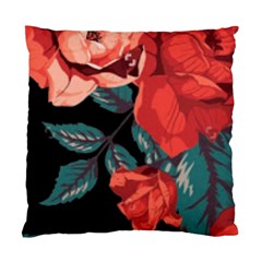 Bed Of Bright Red Roses By Flipstylez Designs Standard Cushion Case (one Side)