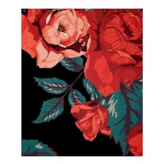 Bed Of Bright Red Roses By Flipstylez Designs Shower Curtain 60  X 72  (medium) 