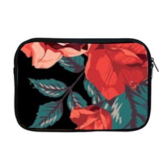 Bed Of Bright Red Roses By Flipstylez Designs Apple Macbook Pro 17  Zipper Case by flipstylezfashionsLLC