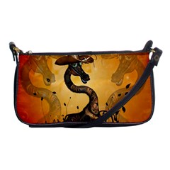 Funny Steampunk Giraffe With Hat Shoulder Clutch Bag by FantasyWorld7