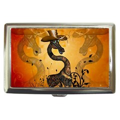 Funny Steampunk Giraffe With Hat Cigarette Money Case by FantasyWorld7