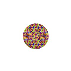 Multicolored Linear Pattern Design 1  Mini Buttons by dflcprints