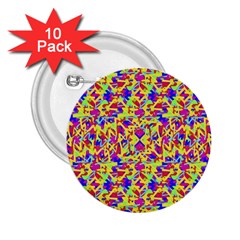 Multicolored Linear Pattern Design 2 25  Buttons (10 Pack)  by dflcprints