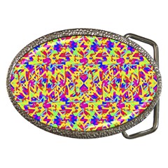 Multicolored Linear Pattern Design Belt Buckles by dflcprints