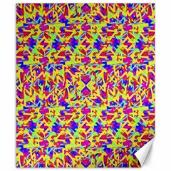 Multicolored Linear Pattern Design Canvas 8  X 10  by dflcprints