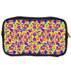 Multicolored Linear Pattern Design Toiletries Bag (one Side) by dflcprints