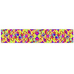 Multicolored Linear Pattern Design Large Flano Scarf 