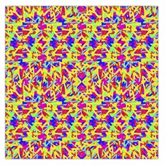 Multicolored Linear Pattern Design Large Satin Scarf (square) by dflcprints