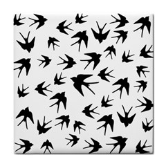 Vintage Birds Pattern Tile Coasters by Valentinaart