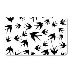 Vintage Birds Pattern Magnet (rectangular) by Valentinaart