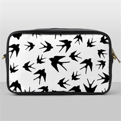 Vintage Birds Pattern Toiletries Bag (one Side) by Valentinaart