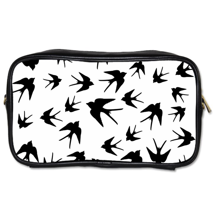 Vintage Birds pattern Toiletries Bag (One Side)